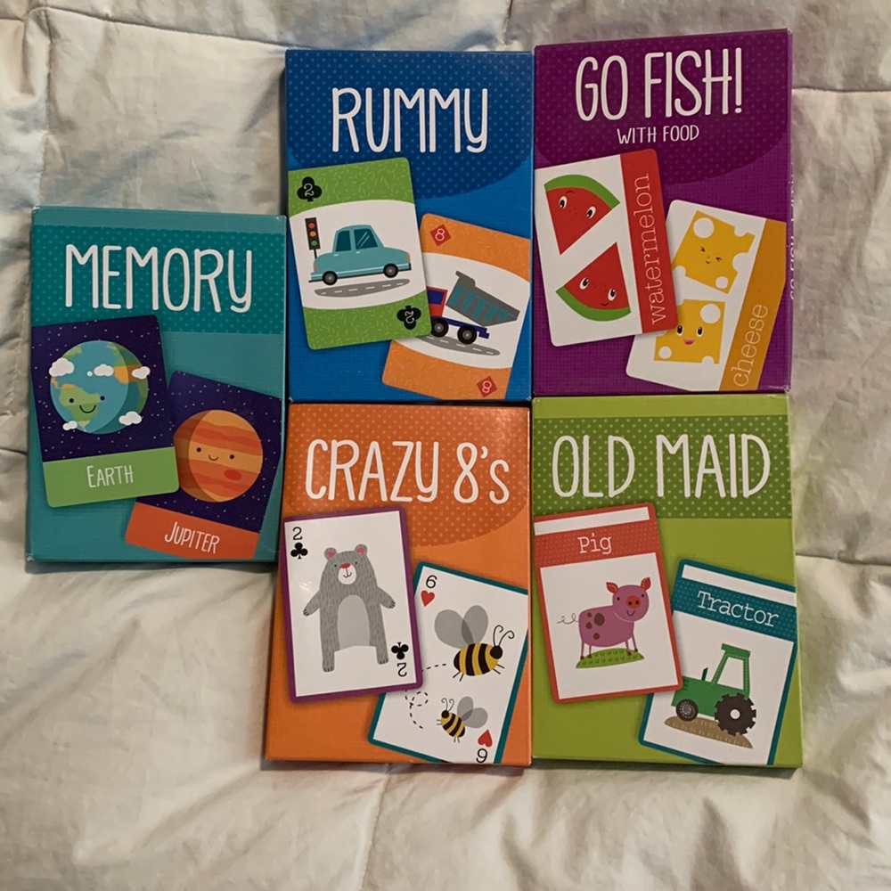 Set of 5 card games